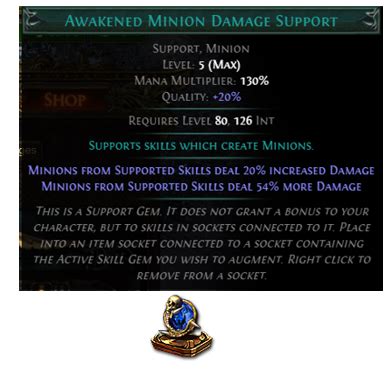 minion damage support poe.